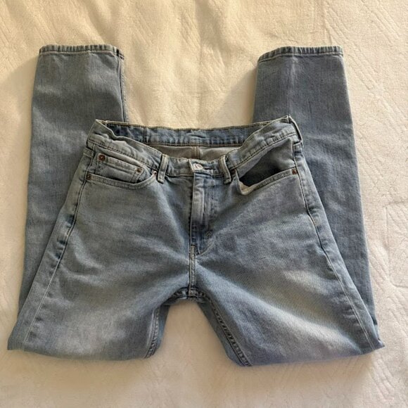 Levi's 31x32 Men's 513 Denim Slim Fit Straight Jeans - Blue - Picture 1 of 9